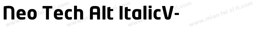 Neo Tech Alt ItalicV字体转换